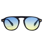 CADIZ | Unisex Round Carrera Fashion Round Brow Bar Sunglasses