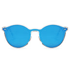 CROSBY | Unisex Fashion Retro Round Horn Rimmed Sunglasses