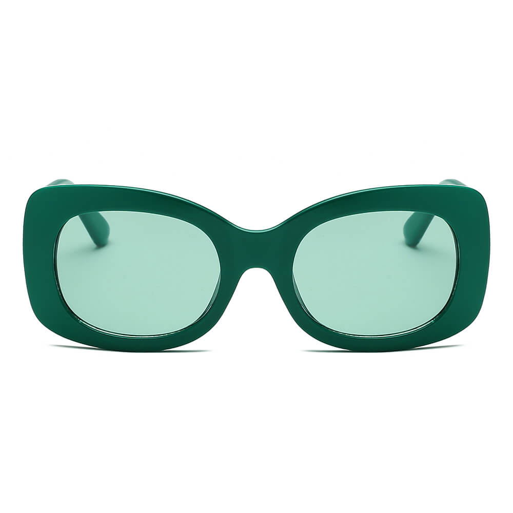 BAKU | Women Fashion Retro Rectangle Oversize Sunglasses