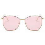 CARDIFF | Women Oversize Geometric Metal Fashion Sunglasses