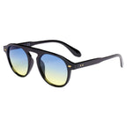 CADIZ | Unisex Round Carrera Fashion Round Brow Bar Sunglasses