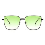 Eskuitan | Women Square Metal Oversize Fashion Sunglasses