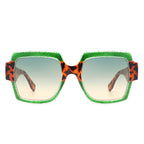 Keen - Women's Fashion Oversized Flat-Top Square Sunglasses