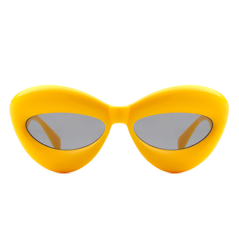 Vexa - Fashion Trendy Cat-eye Thick Frame Sexy Lip Sunglasses