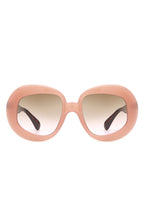 Maven - Oversized Geometric Oval Round Fashion Women's Sunglasses