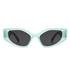 Sparkle - Geometric Rectangle Retro Cat Eye Women's Fashion Sunglasses