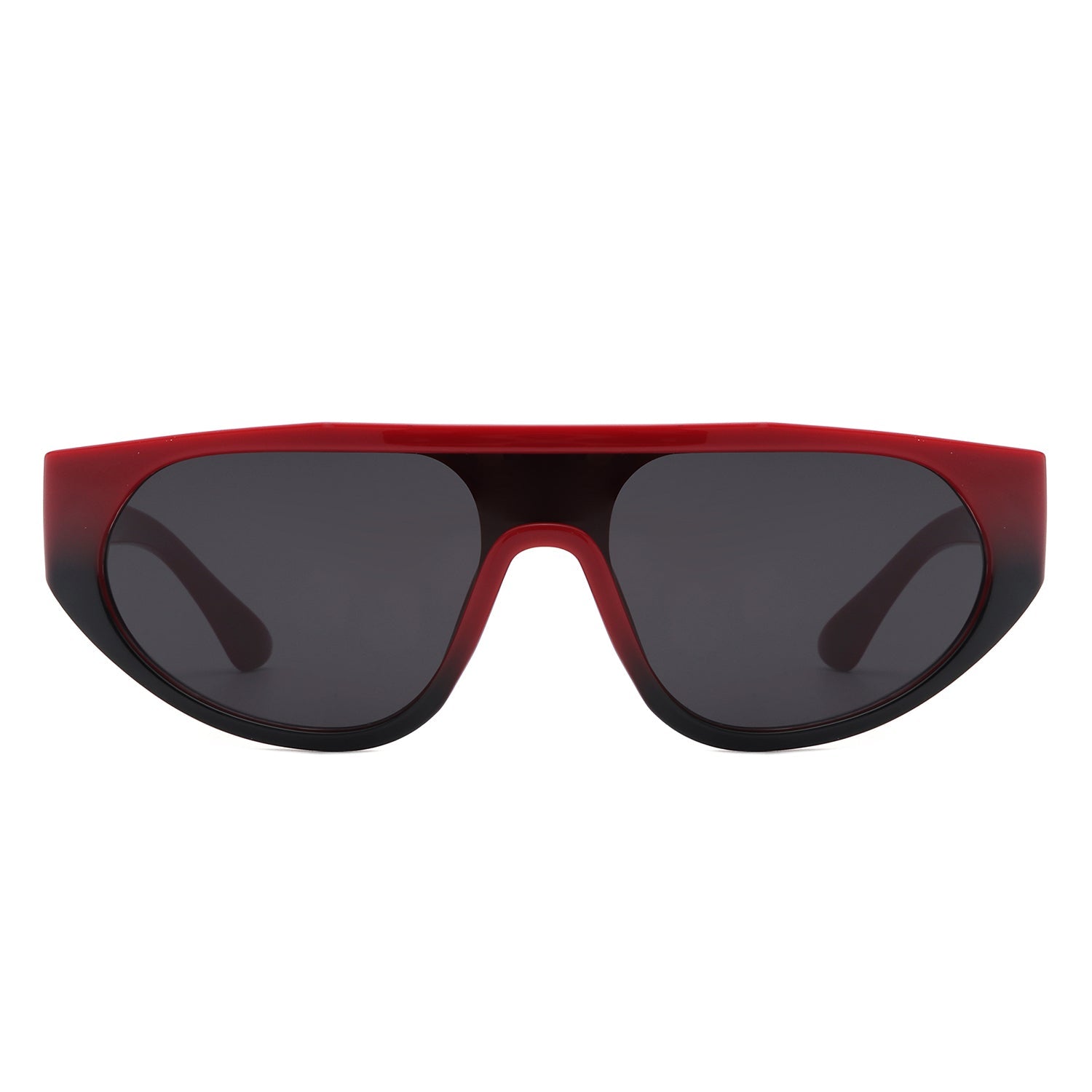 Isolde - Round Flat Top Retro Fashion Sunglasses