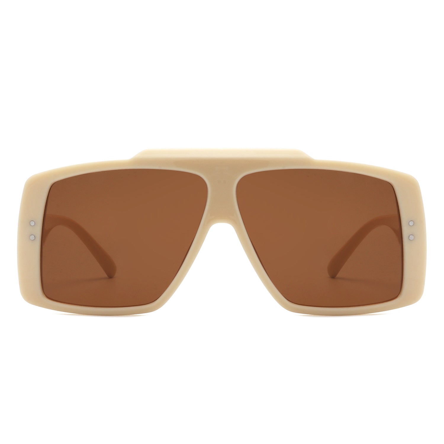 Halia - Square Retro Flat Top Vintage Inspired Fashion Sunglasses