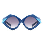 Talor - Geometric Fashion Polygon Triangle Sunglasses