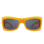 Skytalon - Square Retro Chunky Wrap Around Sunglasses
