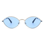 Ufril - Oval Retro Geometric Round Glitter Fashion Sunglasses