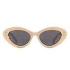 Elandor - Cat Eye Oval Star Designed Sunglasses