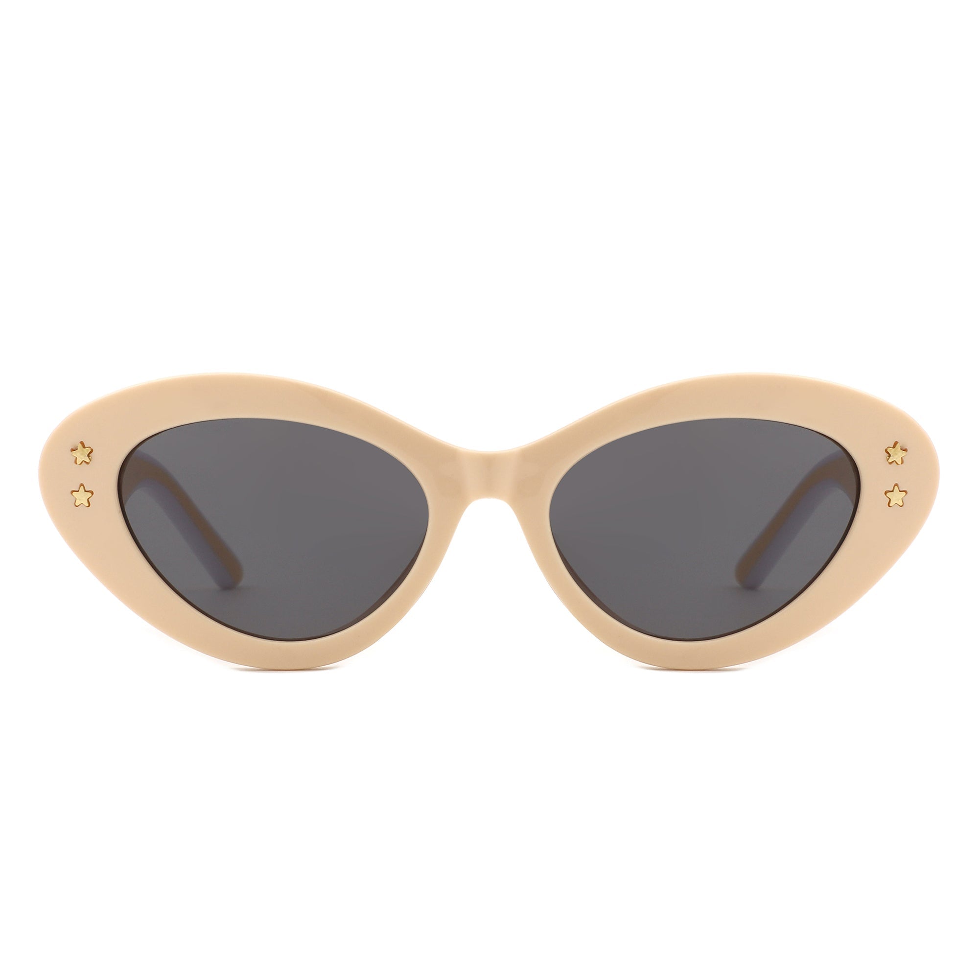 Elandor - Cat Eye Oval Star Designed Sunglasses