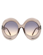 Quest - Oversized Oval Round Women's Fashion Sunglasses