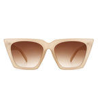 Flarebit - Women Cat Eye Retro Oversize Fashion Square Sunglasses