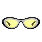 Cygnus - Oval Retro Vintage Inspired Round Tinted Fashion Sunglasses