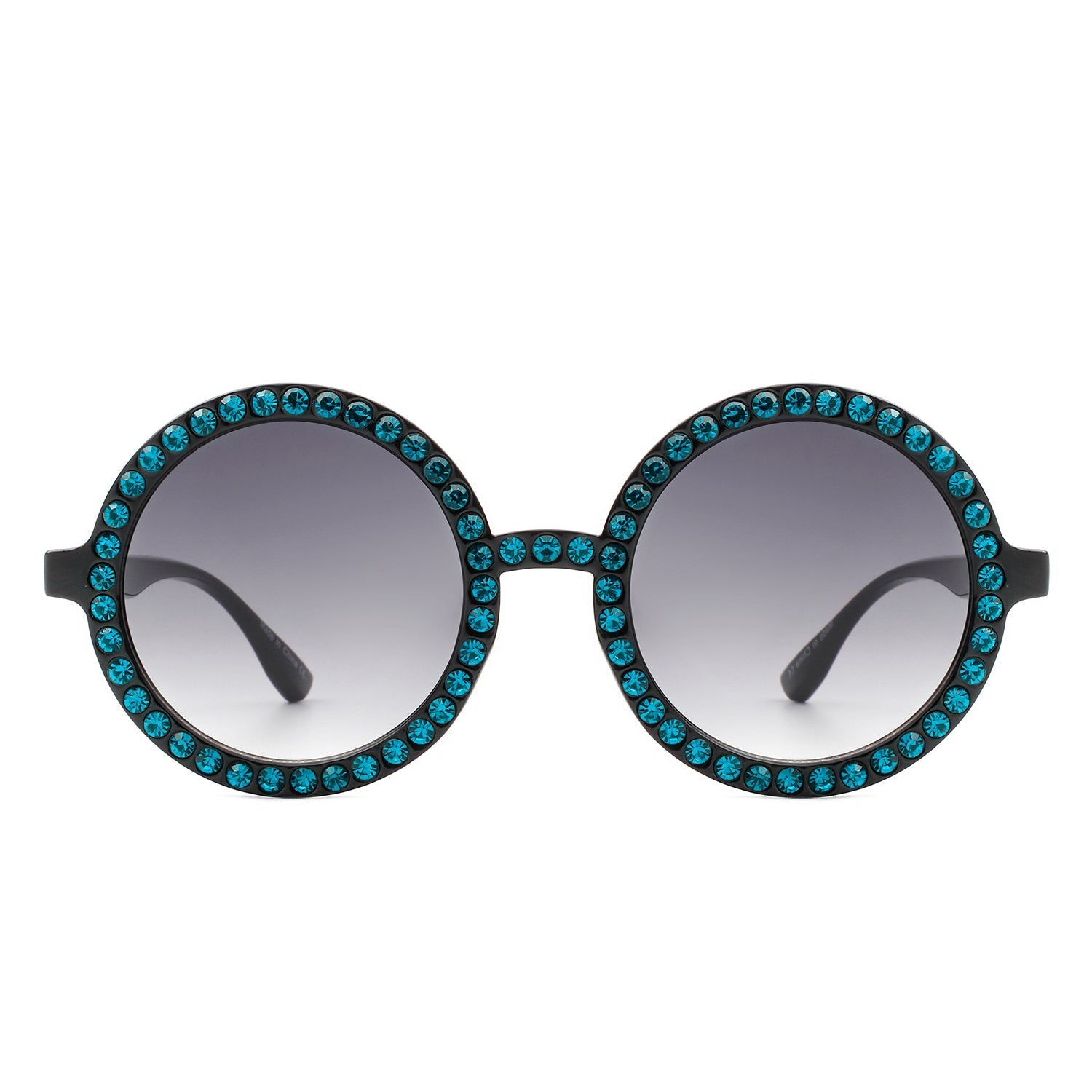 Dreamwey - Round Fashion Rhinestone Circle Oversize Women Sunglasses