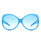 Radiant - Oversized Round Wrap-Around Fashion Women's Sunglasses