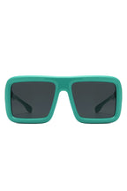 Hype - Oversized Square Flat-Top Women's Fashion Sunglasses