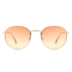 Thunderz - Classic Metal Circle Round Tinted Fashion Sunglasses