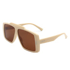 Halia - Square Retro Flat Top Vintage Inspired Fashion Sunglasses