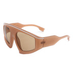 Bramble - Oversize Futuristic Square Women Fashion Sunglasses