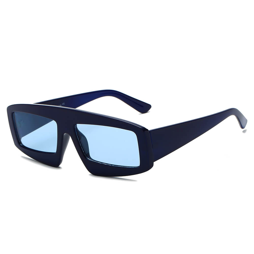 COHOES | Women Bold Retro Vintage Rectangular Sunglasses