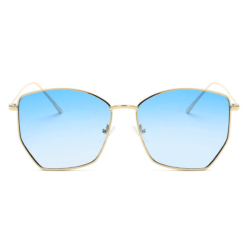 CARDIFF | Women Oversize Geometric Metal Fashion Sunglasses