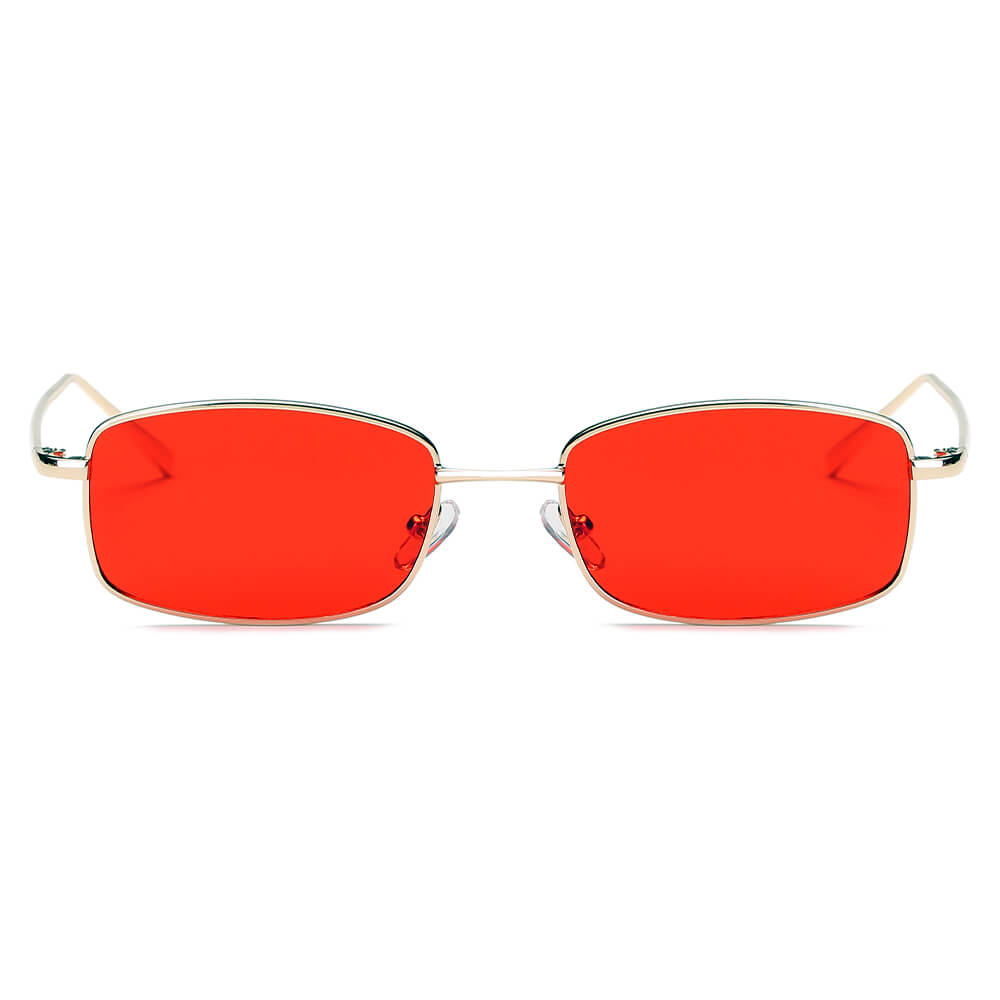 GARNER | Retro Vintage Slim Rectangle Sunglasses