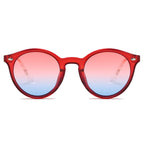 CROSBY | Unisex Fashion Retro Round Horn Rimmed Sunglasses