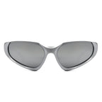 Dazzling - Rectangle Retro Fashion Wrap Around Sunglasses