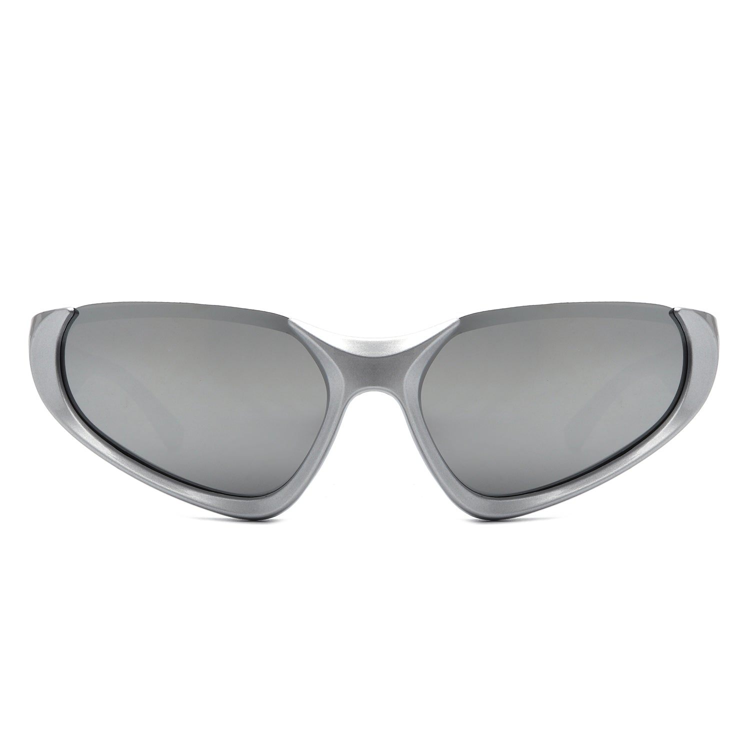 Dazzling - Rectangle Retro Fashion Wrap Around Sunglasses