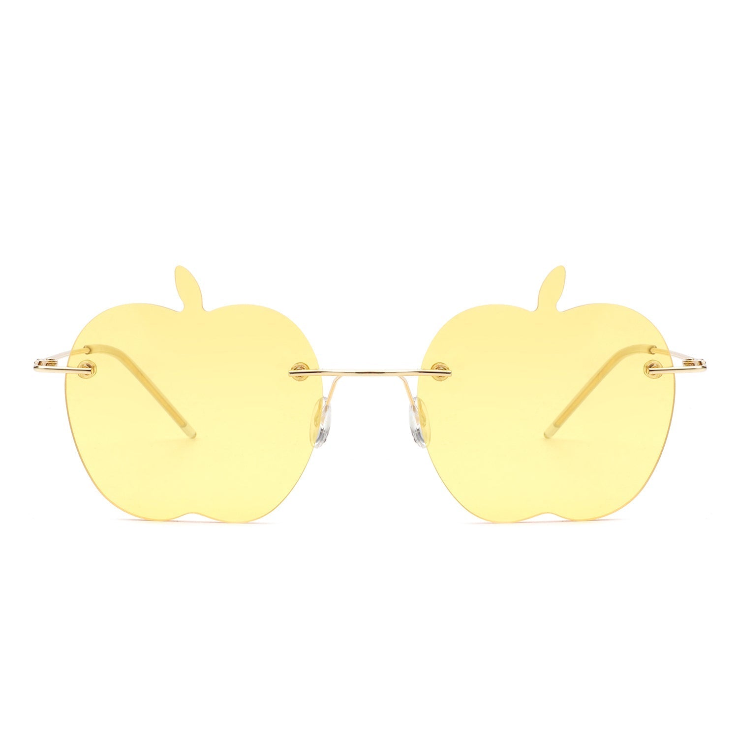 Zephyrus - Rimless Apple Shape Party Frameless Tinted Sunglasses