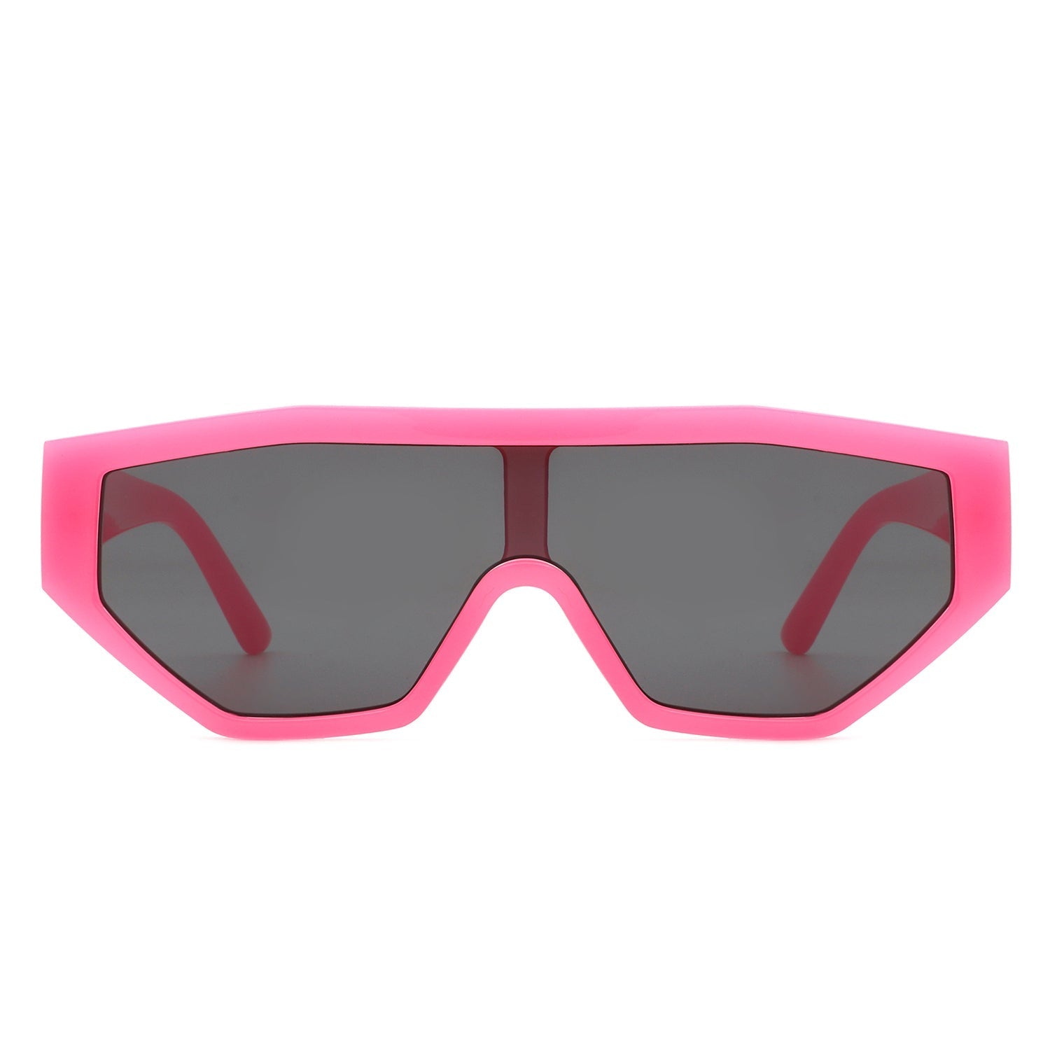 Firelily - Geometric Square Oversize Futuristic Fashion Sunglasses