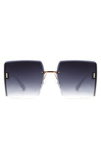 Lyris - Square Rimless Oversize Chic Women's Fashion Sunglasses