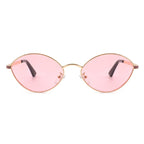 Ufril - Oval Retro Geometric Round Glitter Fashion Sunglasses