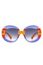 Maven - Oversized Geometric Oval Round Fashion Women's Sunglasses