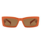 Horizonx - Retro Rectangle Narrow Fashion Slim Vintage Square Sunglasses