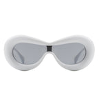 Argo - Oversized Y2K Inflated Frame One Piece Lens Sunglasses