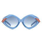 Talor - Geometric Fashion Polygon Triangle Sunglasses