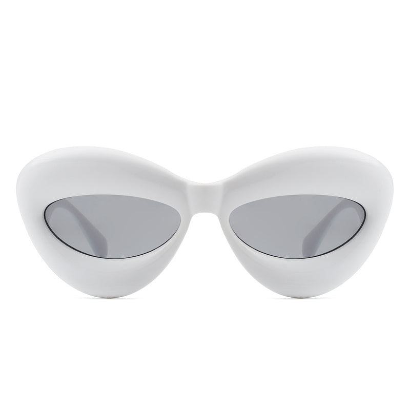 Vexa - Fashion Trendy Cat-eye Thick Frame Sexy Lip Sunglasses