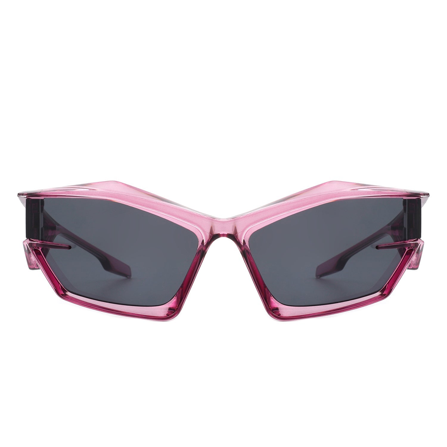 Pollich - Futuristic Rectangle Geometric Chunky Square Fashion Sunglasses