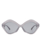 Amethyst - Women Geometric Fashion Hexagonal Cat Eye Sunglasses