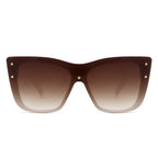 Windborn - Women Retro Square Tinted Cat Eye Fashion Sunglasses