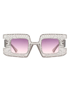 Pledge - Modern Chunky Geometric Square Fashion Sunglasses