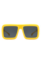 Hype - Oversized Square Flat-Top Women's Fashion Sunglasses