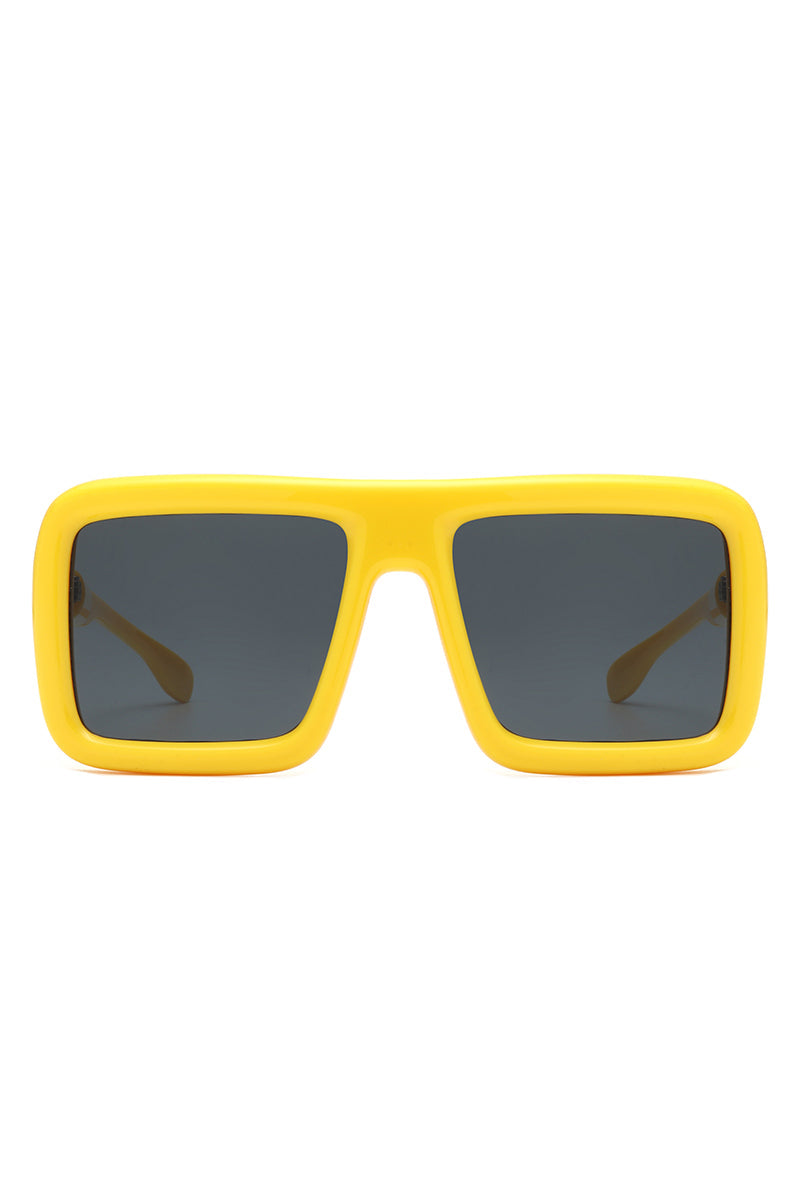 Hype - Oversized Square Flat-Top Women's Fashion Sunglasses