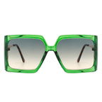 Yellowra - Women Oversize Retro Square Large Fashion Sunglasses