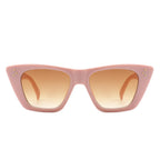 Lightnin - Women Retro Cat Eye Fashion Square Sunglasses