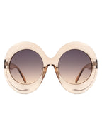 Quest - Oversized Oval Round Women's Fashion Sunglasses
